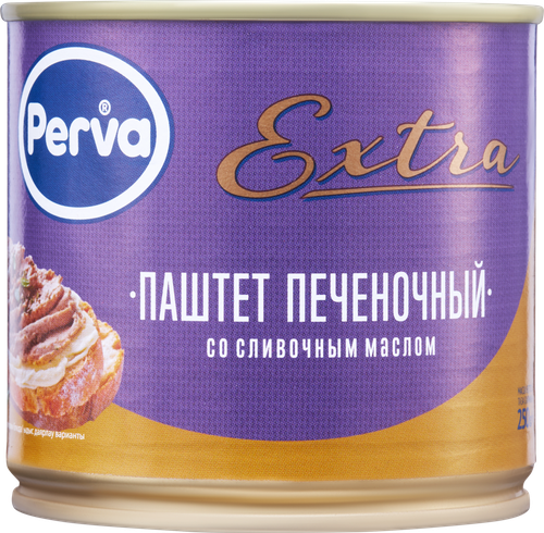

Паштет PERVA Extra печеночный со сливочным маслом, 250г