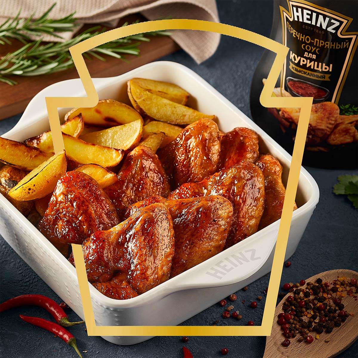 

Соус Heinz Перечно-Пряный для курицы дой-пак 200 г