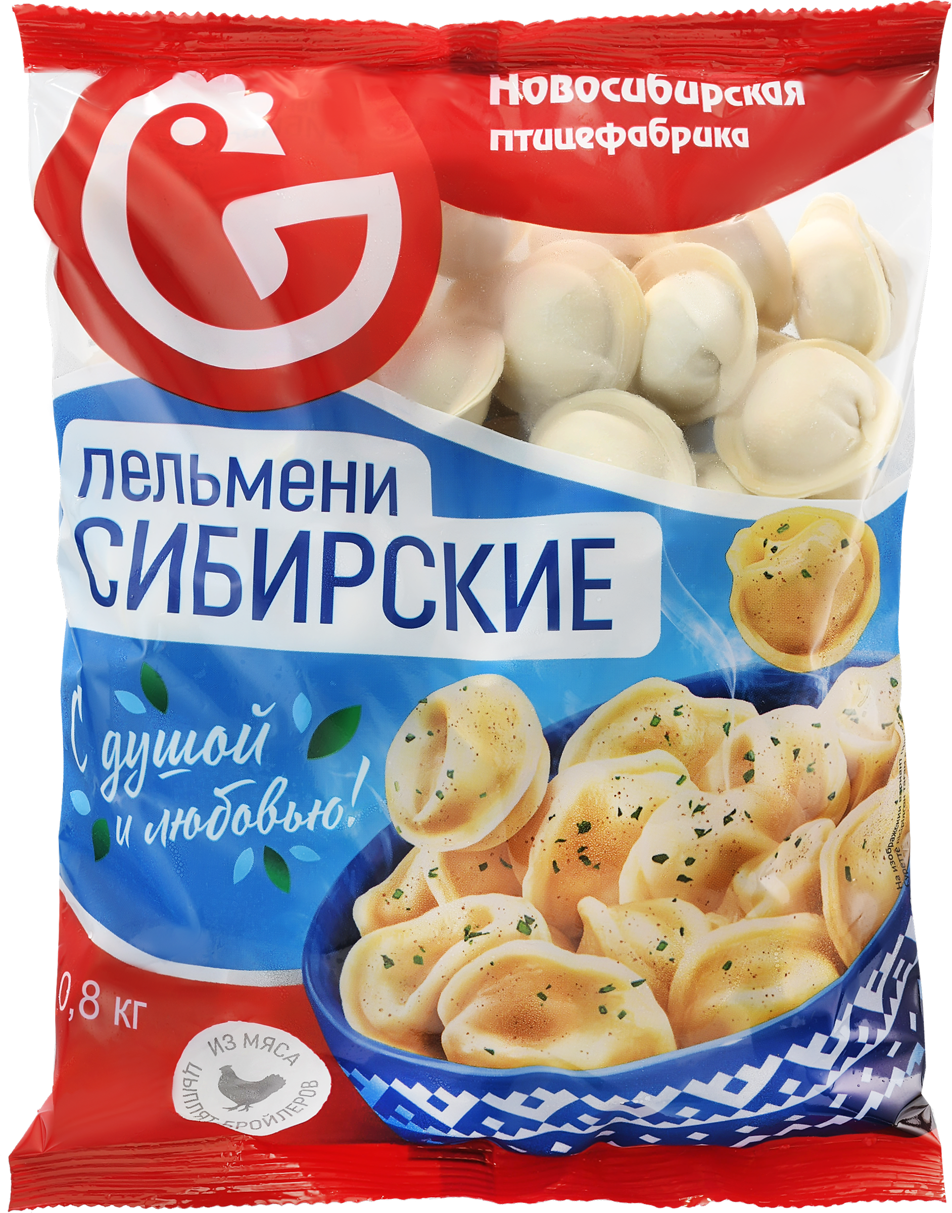 

Пельмени Новосибирская птицефабрика Сибирские 800 г