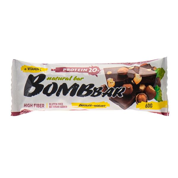 Батончик Bombbar Шоколад с фундуком  60 г