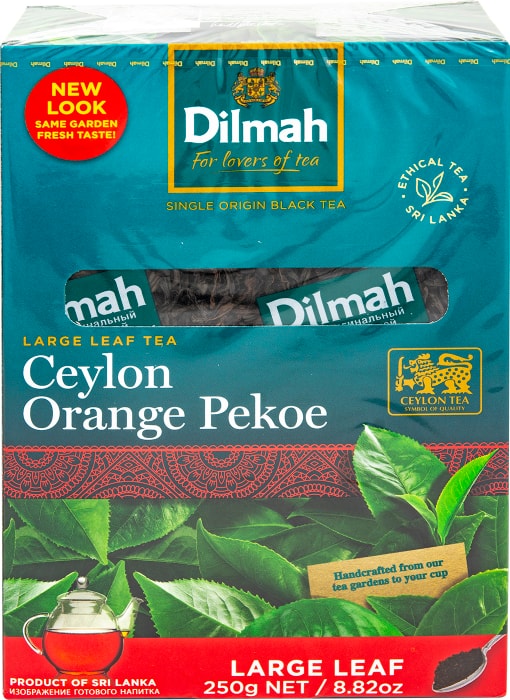 

Чай Dilmah Orange Pekoe Цейлонский, черный крупный листовой 250 г