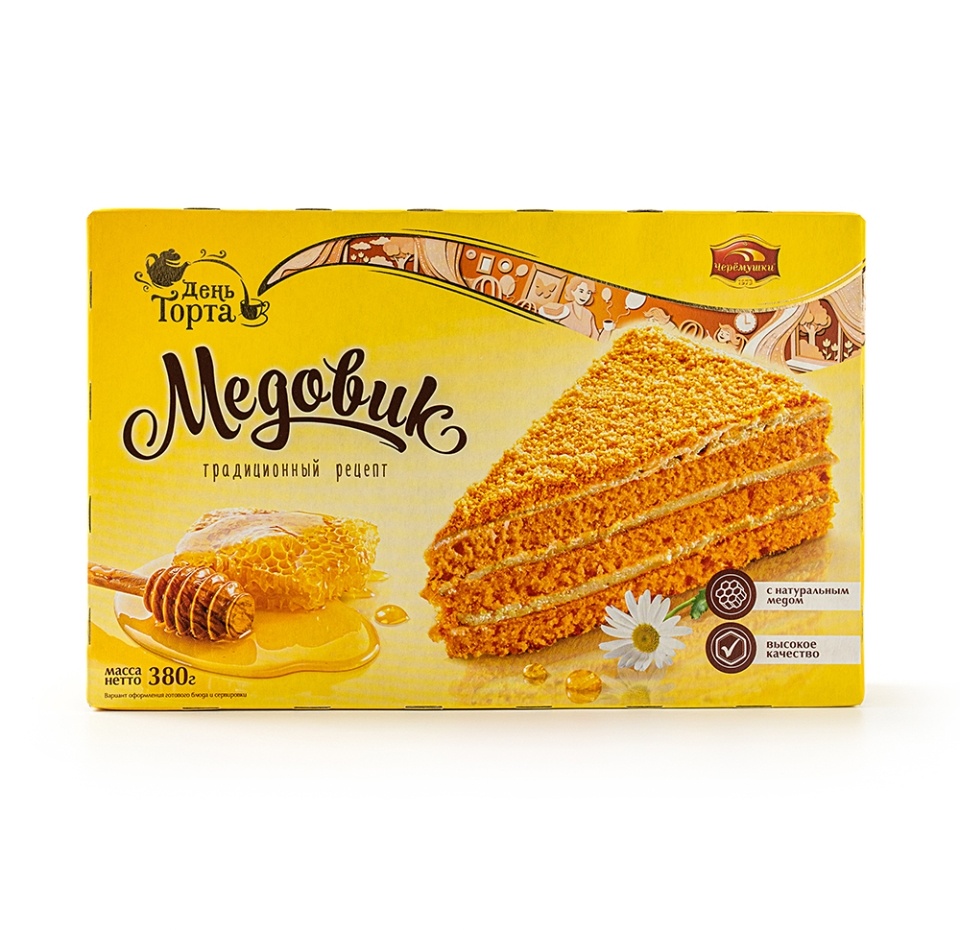 

Торт Медовик Черёмушки с натуральным мёдом, 380 г