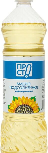 Масло подсолнечное ПРОСТО рафинированное 900мл