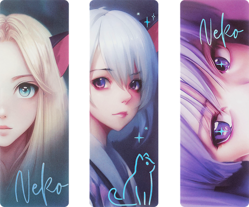 Закладки для книг MESHU Neko, 3шт