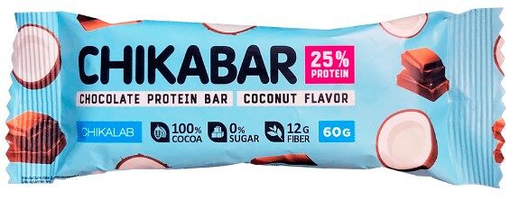 Батончик глазированный Chikalab с начинкой Кокос