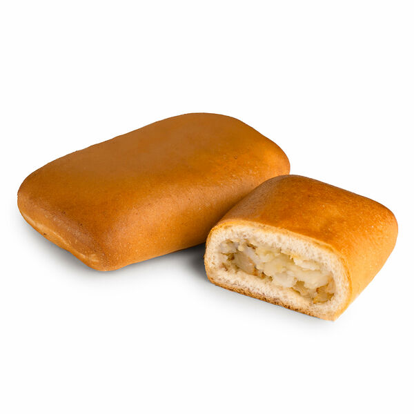 Пирожок печеный с картофелем и луком