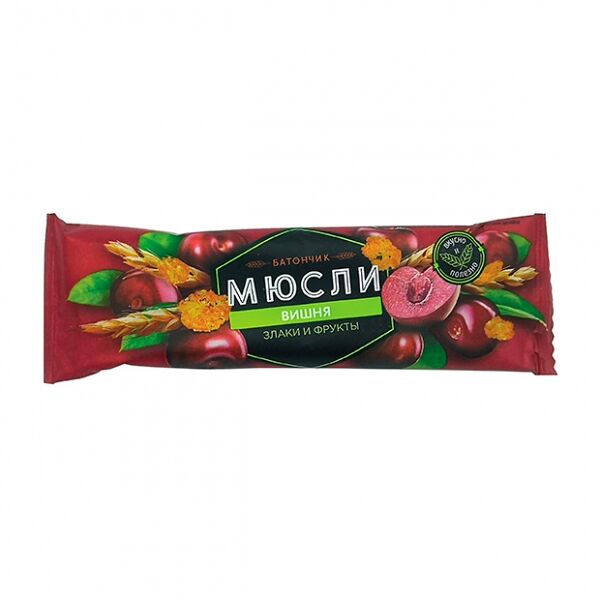 Батончик мюсли Вишня с витамином С 25 г 1 шт