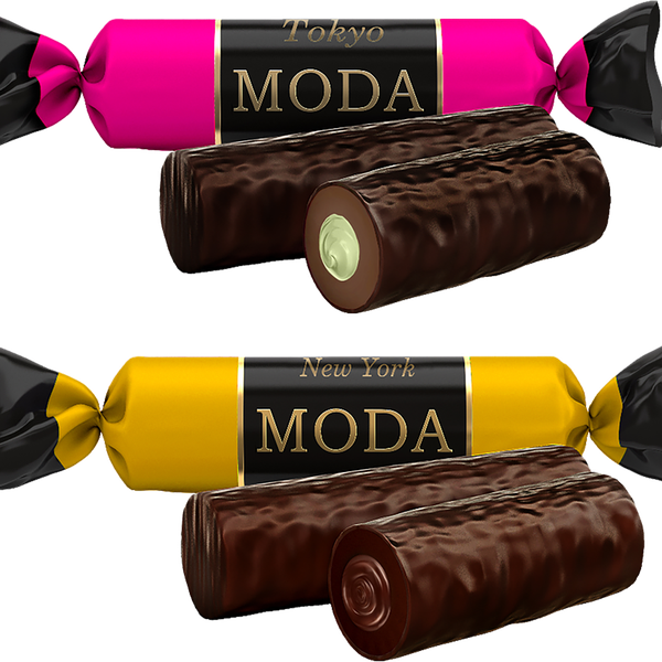 Конфеты MODA Ассорти moscow/milan/paris/new york/tokio вес 