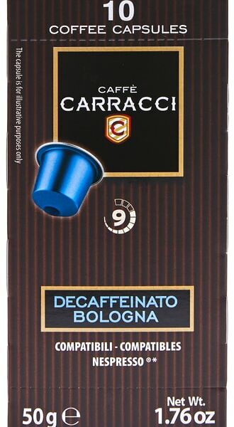 Кофе в капсулах Carracci Bologna decaffeniato 10шт