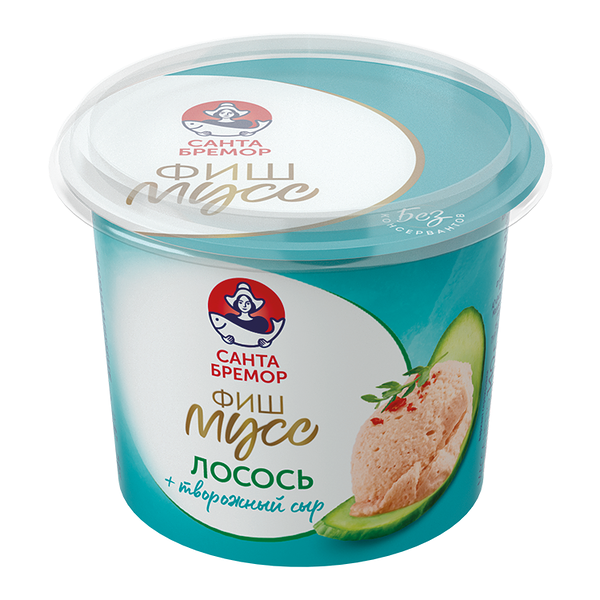 Паста из тресковых рыб Санта Бремор Фиш-мусс с лососем