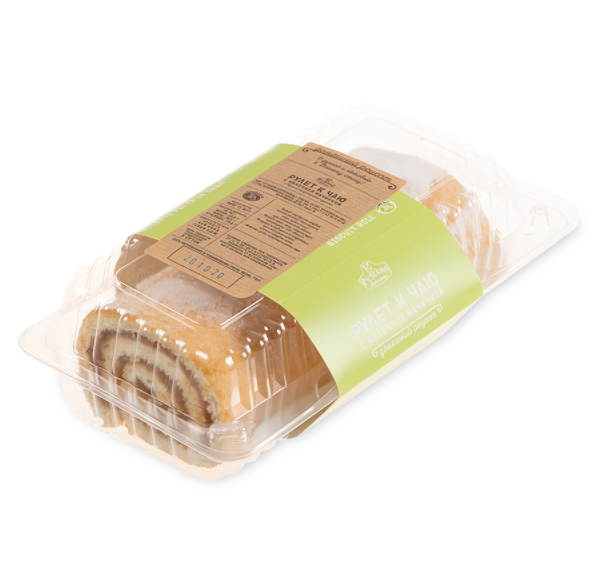 Рулет «К чаю» с яблочной начинкой, «Рузский хлебозавод»