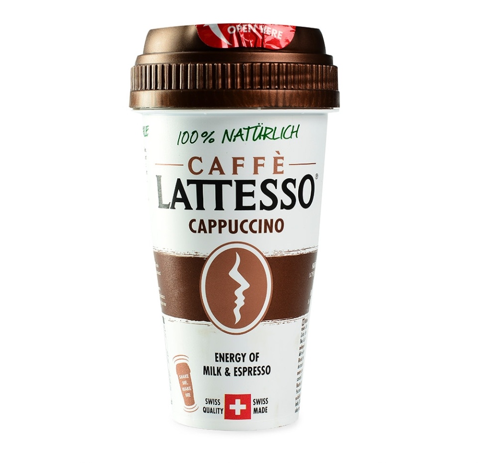 

Напиток кофейный Caffe LATTESSO CAPPUCCINO 1,2% с печеньем 250мл Швейцария, БЗМЖ