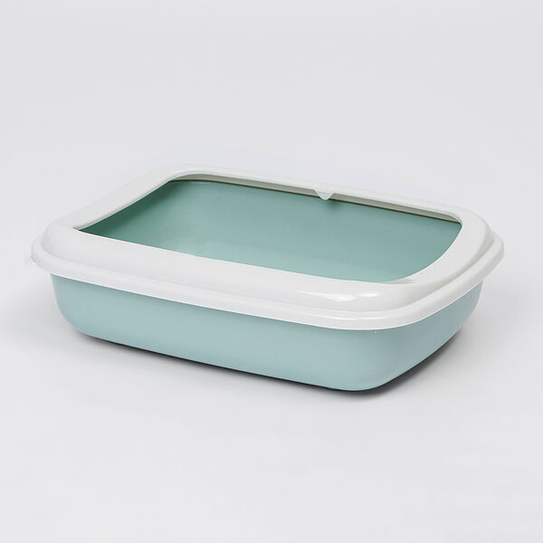 Туалет с бортиком 38х28х10,5см мятный