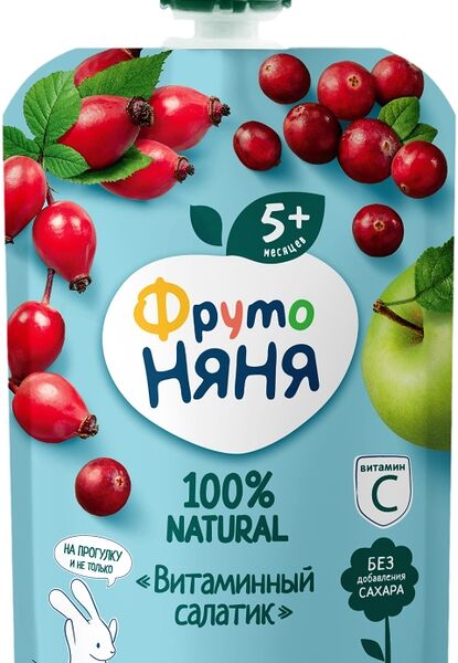Пюре ФрутоНяня Витаминный Салатик с 5 месяцев 90г