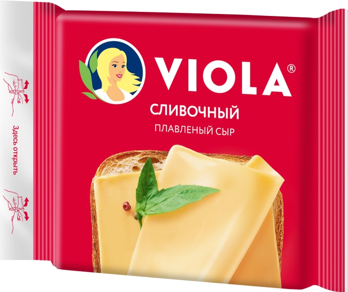 

Сыр плавленый Viola Сливочный в ломтиках 140 г