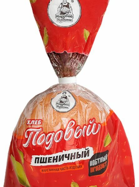 Хлеб белый Хлебозавод №6 Подовый нарезка высший сорт