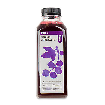 Морс из черной смородины flow 0.5л Россия