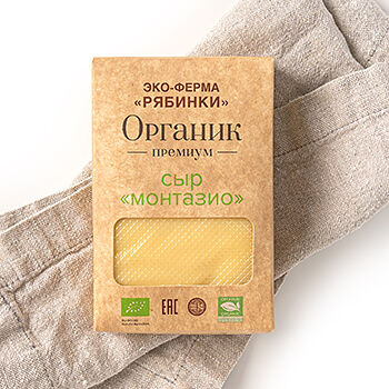 Сыр «Монтазио» молодой органический, эко-ферма «Рябинки»