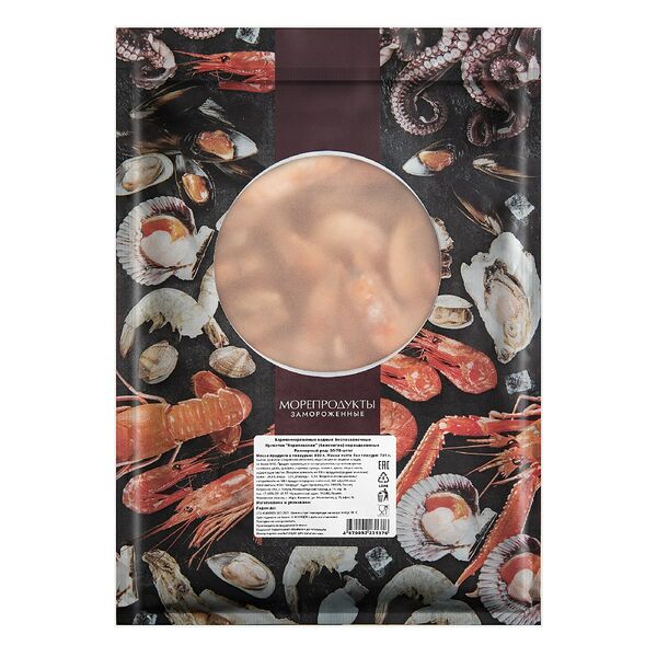 Креветки королевские неразделанные варено-мороженые 50-70