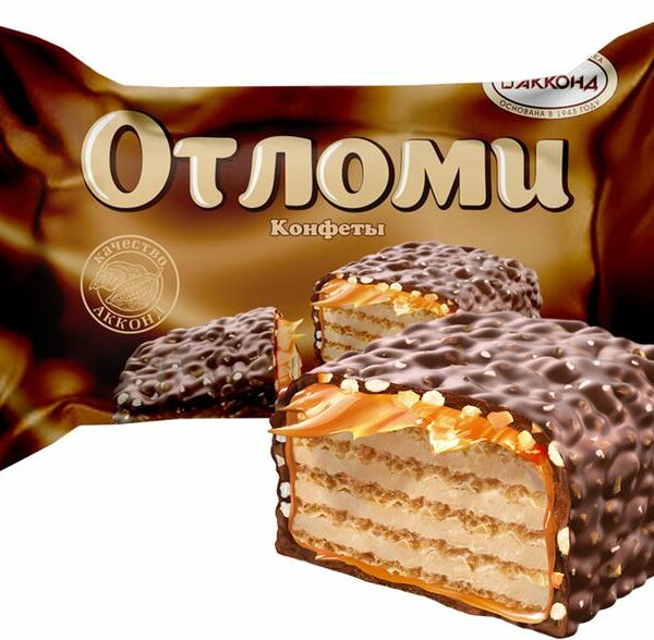 Акконд Конфеты Отломи вафельн/карам