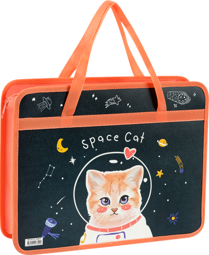 

Папка ARTSPACE А4, с ручками, пластик, на молнии, 8см, в ассортименте, Арт. ПМ-А4-25_49849/1