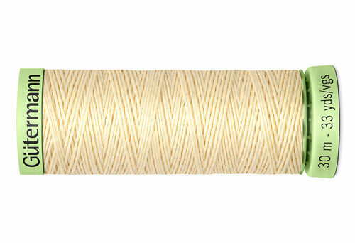 744506 Нить Top Stitch для отстрочки, 30м, 100% п/э Gutermann(610 св.кремово-желтый)