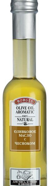 Масло оливковое Borges рафинированное Ароматное с жареным чесноком 200мл