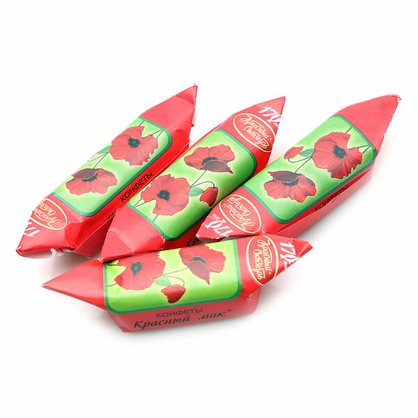 Конфеты Красный Октябрь красный мак, вес