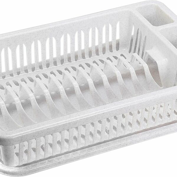 Сушилка для посуды Idea с поддоном мраморный