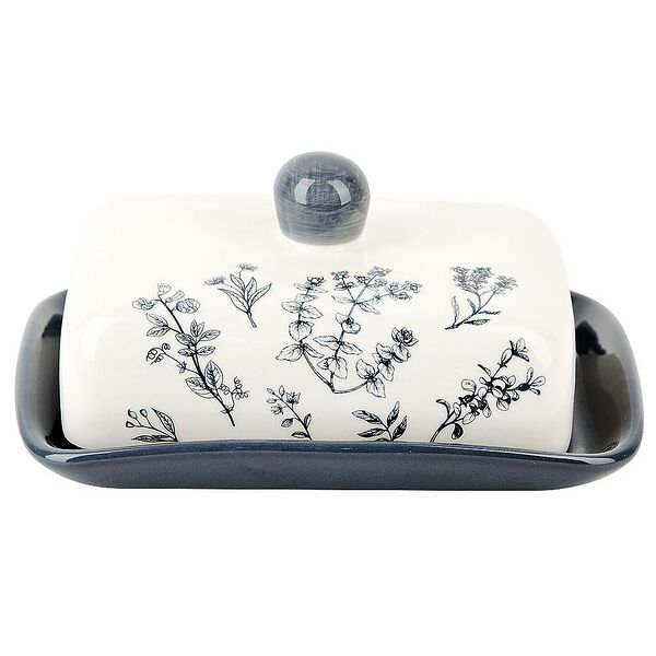 Масленка Луговые Травы, 17.5х13.5х8.5 см, керамика