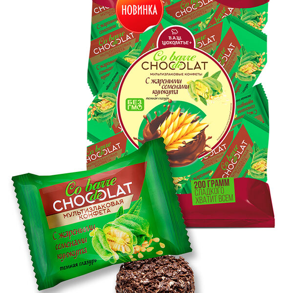 Конфеты Co barre de chocolat мультизлак-жареный кунжут
