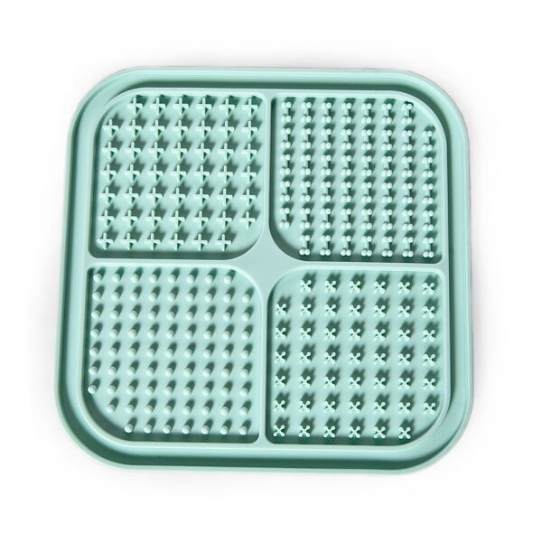 HOMEPET SILVER SERIES Коврик-лизалка для животных для медленного поедания корма на присосках мятный