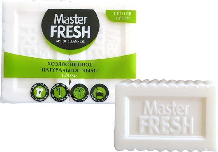 

Мыло хозяйственное Master Fresh натуральное 2 шт. х 125 г