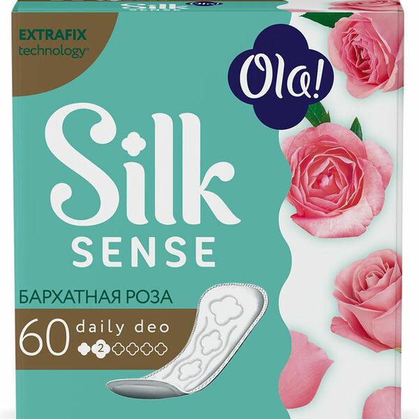 Прокладки ежедневные Ola! Бархатная роза нежные, 60 шт.