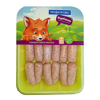Мини-колбаски Троекурово Курбаски куриные охлажденные