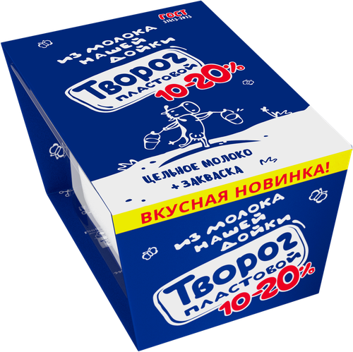 

Творог Нашей дойки пластовой 10-20% 350 г