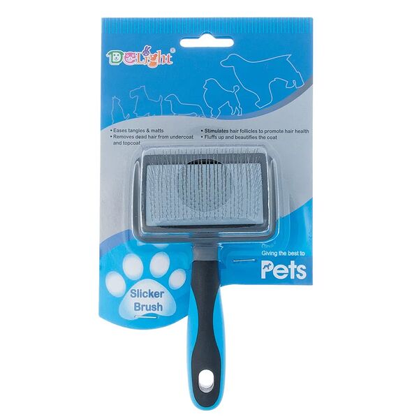 Пуходёрка DELIGHT пластик мягкий корд малая