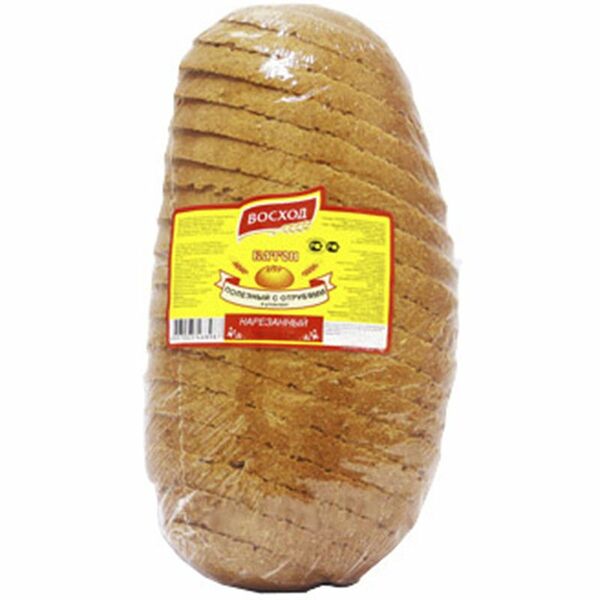 Батон Восход Полезный с отрубями в нарезке 300 г