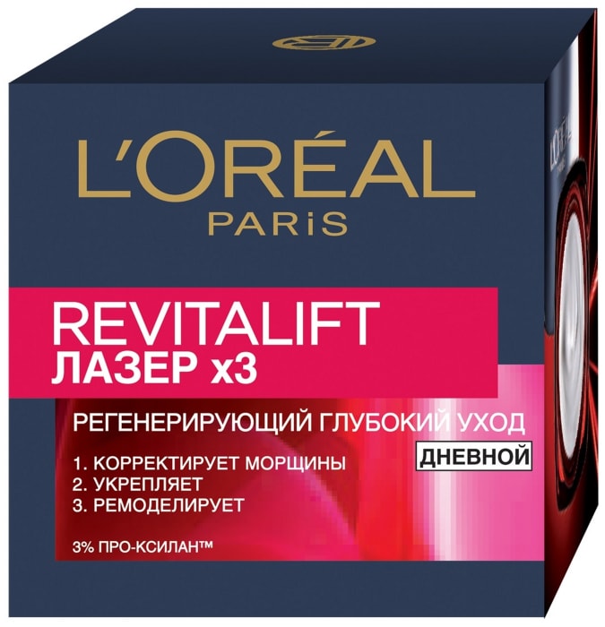

Крем для лица L’Oréal Paris Revitalift Лазер х3 Дневной регенерирующий 50 мл