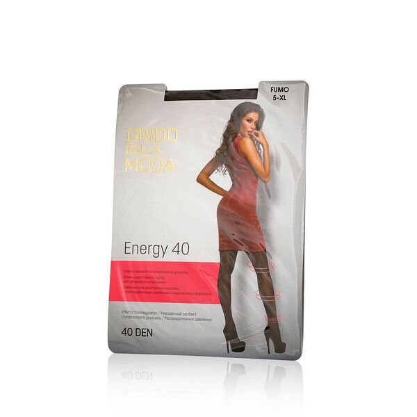 Женские колготки Grido della Moda Energy 40den fumo 5 размер