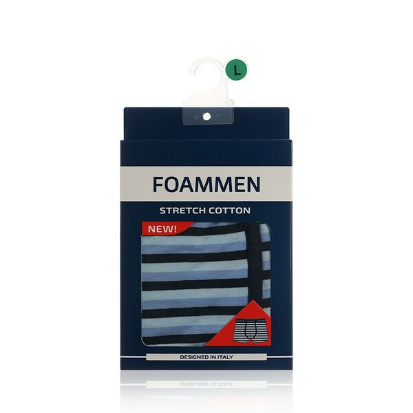Мужские трусы Foammen Fo210005-1, Широкая голубая полоска, L