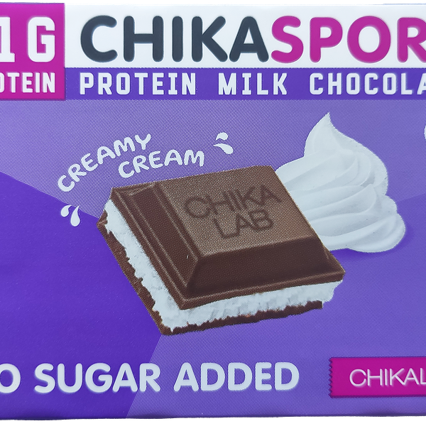 Шоколад молочный CHIKALAB со сливочной начинкой, 100г