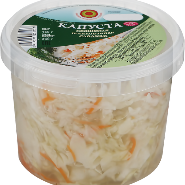 Капуста квашеная ФДС сладкая