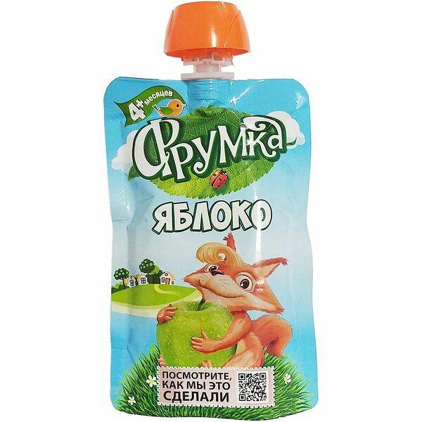 Пюре Фрумка из яблок для детей от 4 мес. 90г