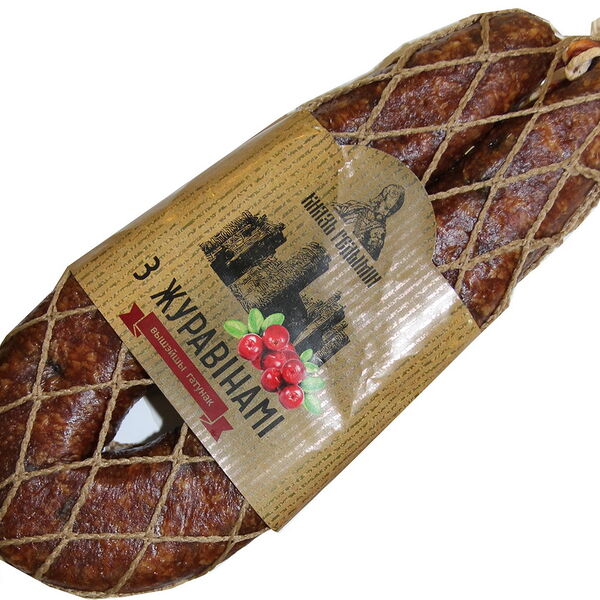 Колбаса с/к З журавiнамi в/с вес МГС АК Дзержинский