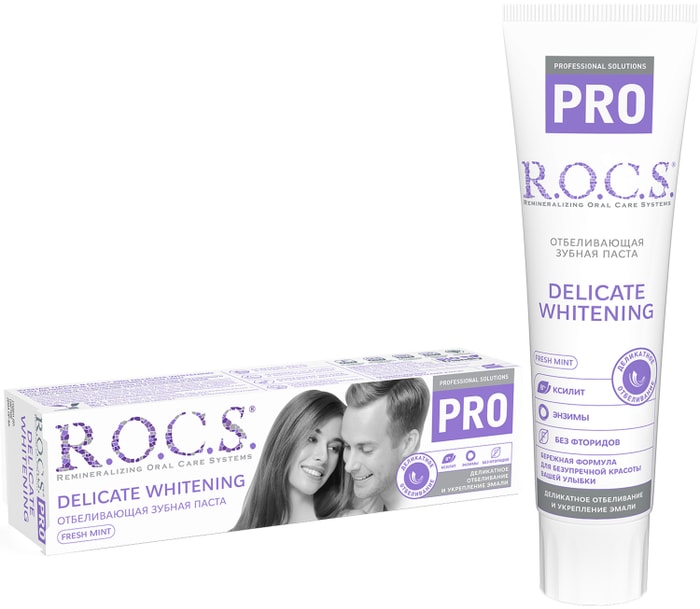 

Зубная паста R.O.C.S. Pro Деликатное отбеливание Fresh Mint 135 г