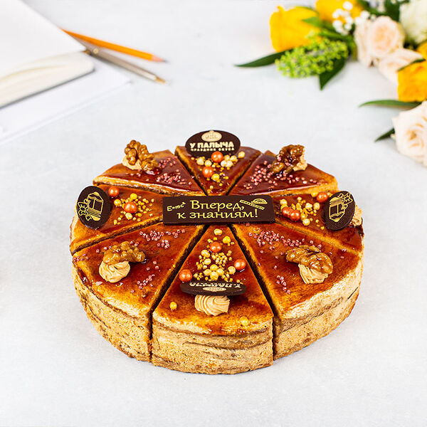 Медовая фантазия с грецким орехом торт 1 сентября 800 г