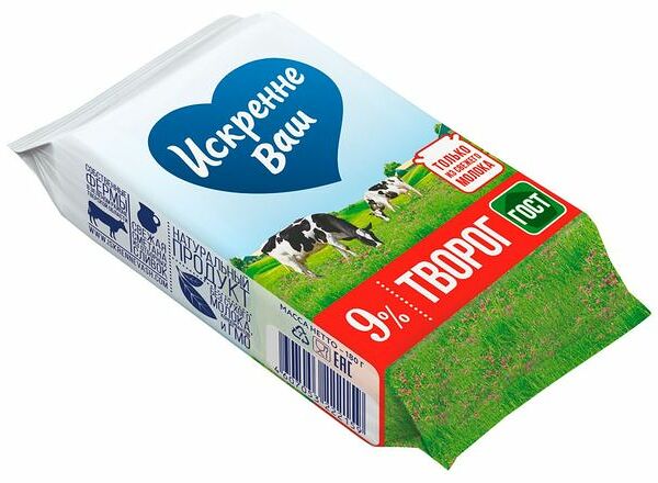 Творог Искренне Ваш 9%