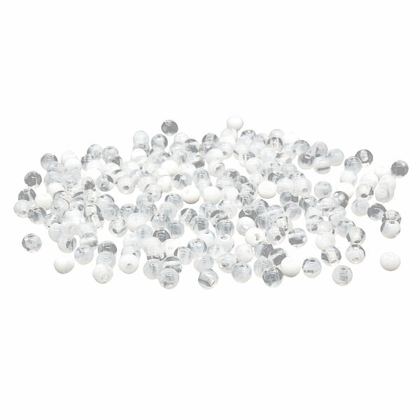 Бусины полупрозрачные 2004 пластик, 4мм, 20гр (600+/- 20шт) Astra&Craft(033 прозрачный)
