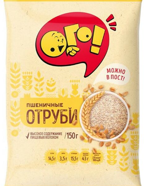 Отруби Ого Пшеничные рассыпчатые 150г